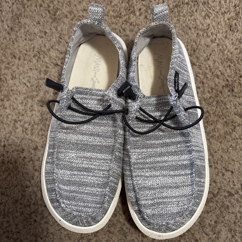 Maui and Sons Lightweight Beach Loafers Men's 8 Gray Comfort
